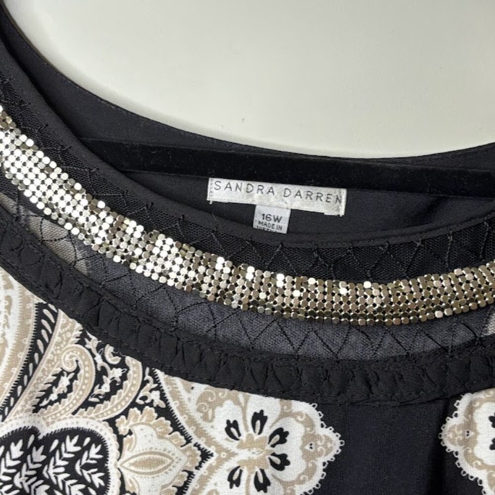 Sandra Darren Elegant Cocktail Dress Size 16w - Picture 4 of 4